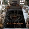 Manchester City Personalized Text Area Rug Suitable for Playrooms Outdoor Foyer Game Room Antislip Carpet Anime Office Decor