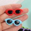 50 шт. Мини-кабошоны в виде смоляных солнцезащитных очков с плоской задней стороной, Имитация игрушки, Кавайные смоляные украшения, Скрапбукинг