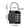 Combination Padlock Resettable 4 Digit Padlock Locker Lock Luggage Lock Security Small Combination Lock for Luggage Lock Gym