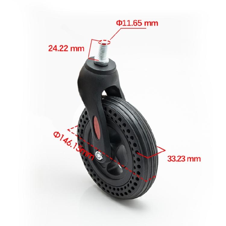 Запасные части для колес инвалидной коляски Переднее колесо для инвалидной коляски Противоскользящее 5/6/8 дюймов