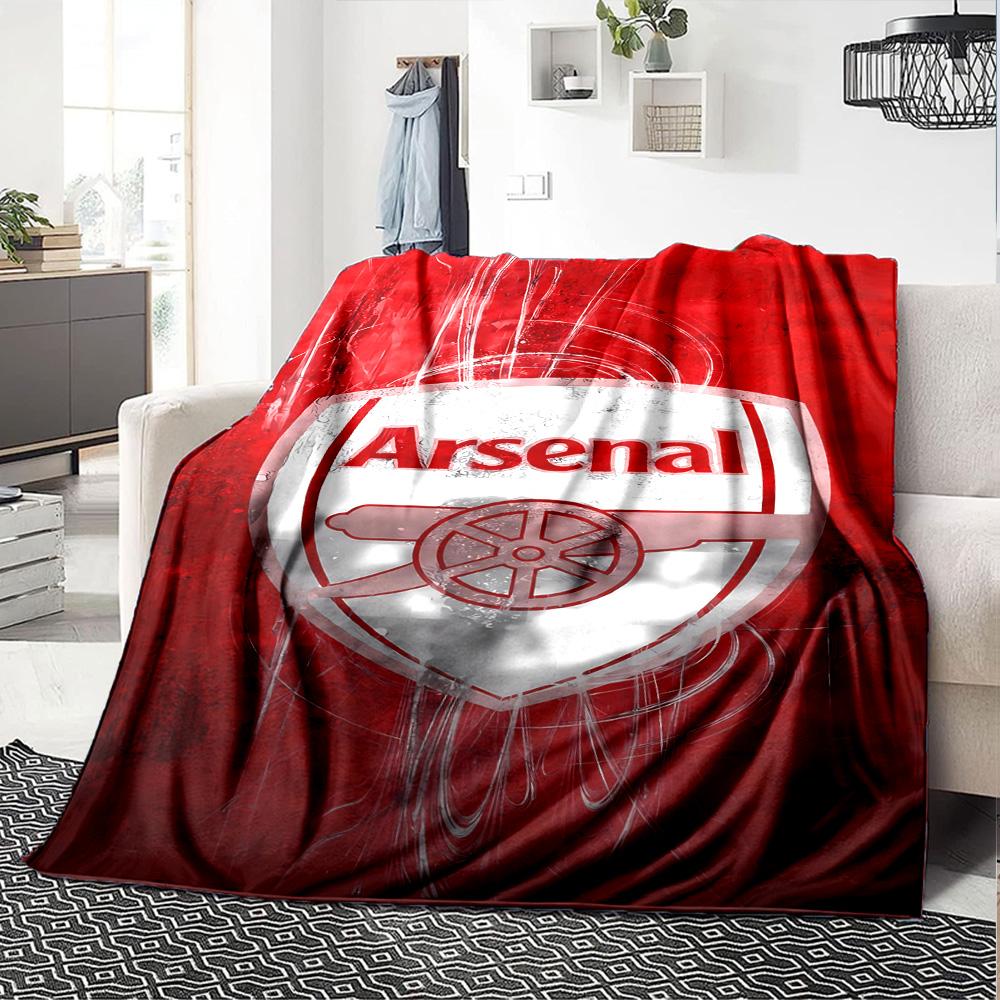 Arsenal Blanket Soft Warm Cozy Perfect for Seaside Sofa Office Chair Four Seasons Universal Stylish Decor Ideal Gift for Friends Family Couples Picnic