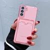 Shockproof Clear Card Slot Soft Silicone Case Cover For Samsung Galaxy S21 S20 Note 20 Ultra S10 Plus A32 A52 A72 A82