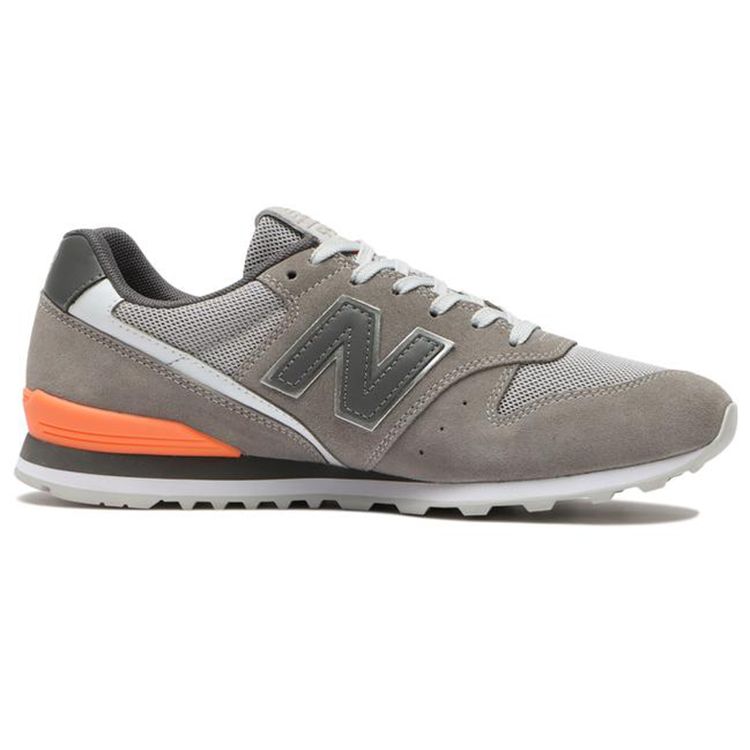 New Balance Nb 996 Comfortable Sports Fabric Synthetic Leather Slip Resistant Durable Low Top Running Shoes Women Sneaker Gray Orange WL996CPM