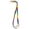 1 Pair Rainbow Color Flat Shoelace Canvas Athletic Casual Shoes Laces String