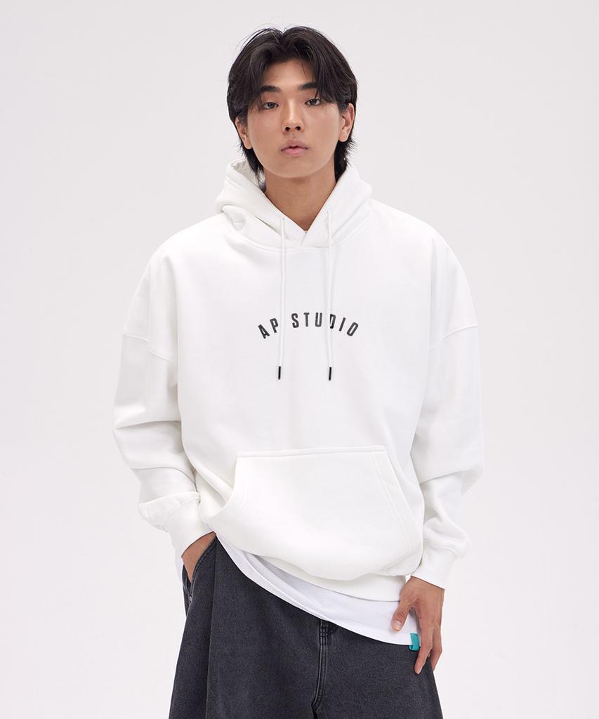 Худи Padma Oversized с широкими плечами_Белый