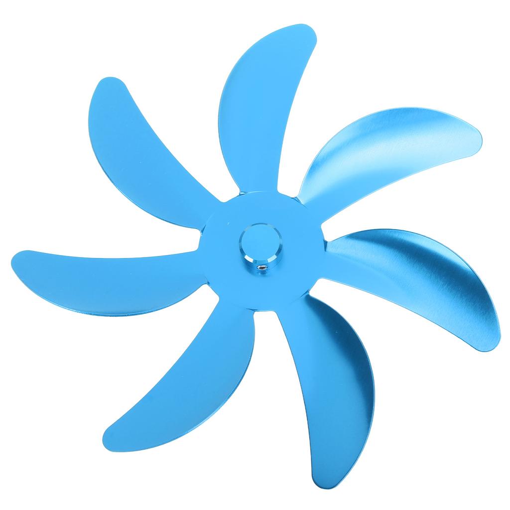 Вентилятор для печи Лопасть из алюминиевого сплава 7 лопастей Простая установка Универсальная замена лопасти вентилятора для камина