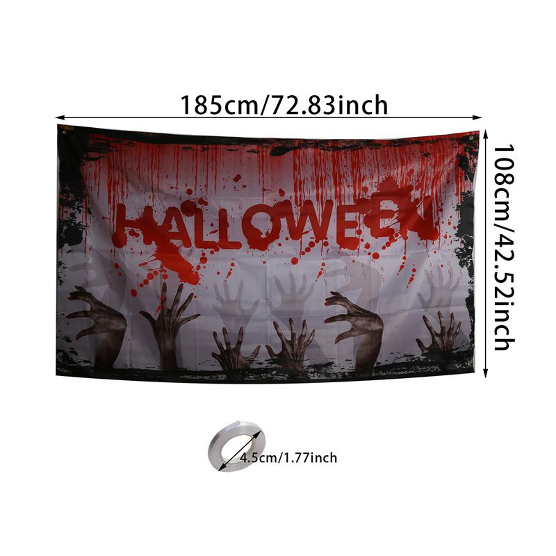Хэллоуин жуткая ткань Хэллоуин фон печать ткань Хэллоуин декор фотобудка реквизит для вечеринок Хэллоуин