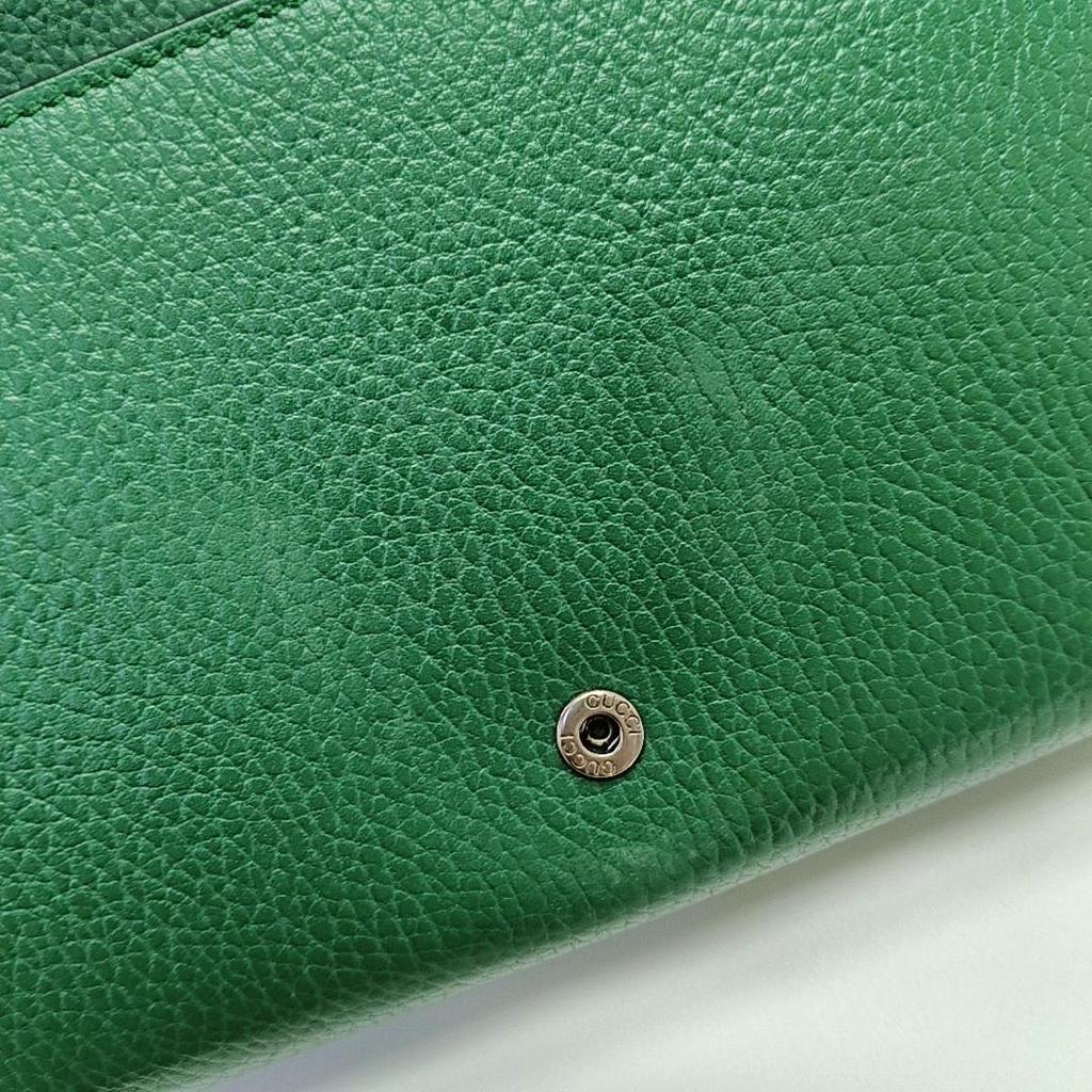 [Pre-Owned] Dionysus Double Tiger Head Buckle Chain Shoulder Leather Wallet Crossbody Bag - Very Good #B9WOAV