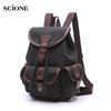 Multifunction Canvas Drawstring Large Capacity Men Women Travel School Mochila Shoulder Bag