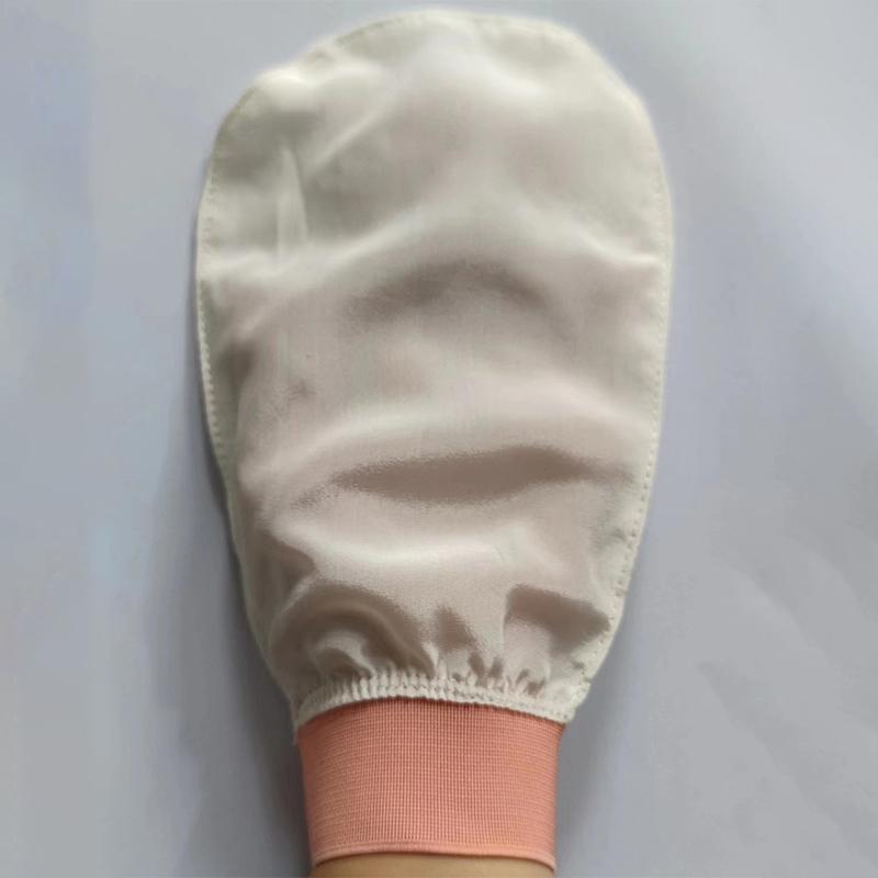 100% шелковое отшелушивающее полотенце для умывания лица, мягкое отшелушивающее полотенце для ванны, шелковые перчатки для умывания лица