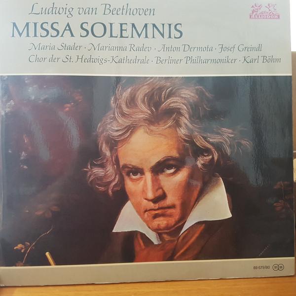 Виниловая пластинка BEETHOVEN MARIA STADER MARIANNA Missa Solemnis 8967980 Heliodor Германия Классика Б/у