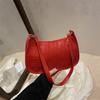 Spring and Summer Foreign Style Bag 2025 Fashion New Retro Fashion Women's Shoulder Crocodile Pattern Chain Armpit Bag