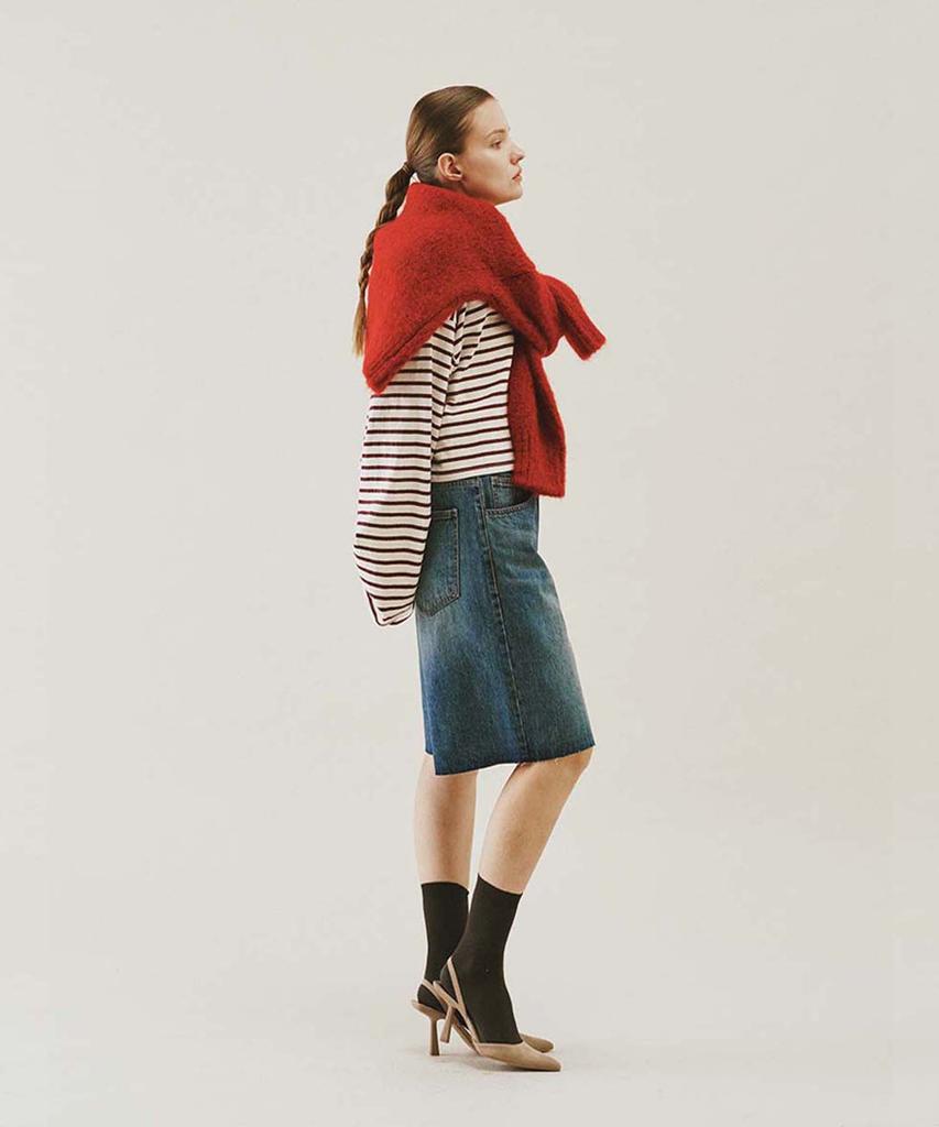 DIEPHOD Df3#382 Denim Wide-Leg Shorts