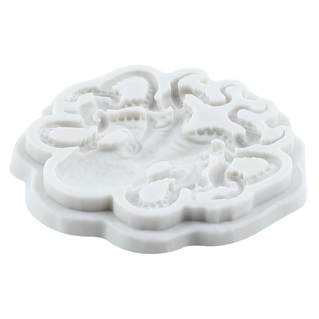 Силиконовые формы Осьминог Форма для мастики Осьминог Инструменты для украшения торта Топпер для кекса Конфета Шоколад Форма для гампасты