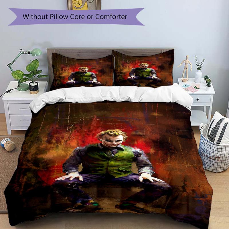 Joker'S Transformation Print 3Pcs Bedding Setduvet Cover With 2 Bedropillowcase Home Birthday Gift