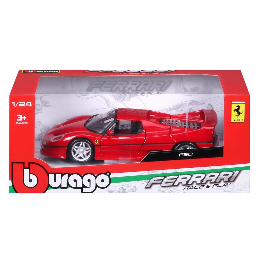 Bburago Scale Ferrari F50 Red Diecast Model Finished 1/24 / Car, Product, 18-26010