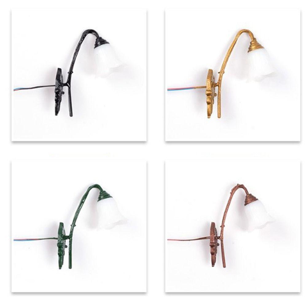 2,5*3 см Кукольный домик Настенный светильник АБС Металл Материал Песочный стол Люстра Новая Белый/Теплый свет Модель