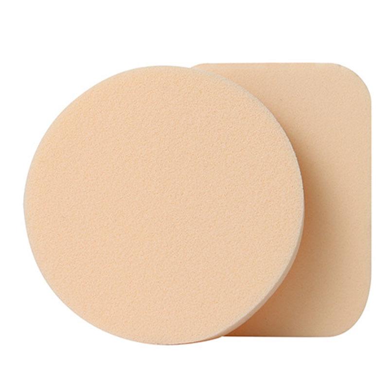 Studio Dual-User Latex Cotton Powder Puff - Маленький квадратный и круглый косметический инструмент для красоты