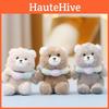 Plush Bear Toy With Keychain Cute Animal Figure For Bag Decor And Gift