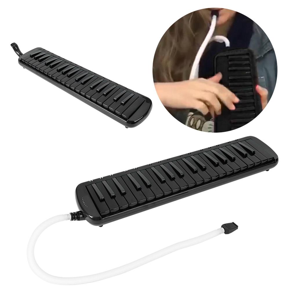 Музыкальный инструмент Melodica 37 Key Wind, подходящий для сумки для начинающих F37s(черный )