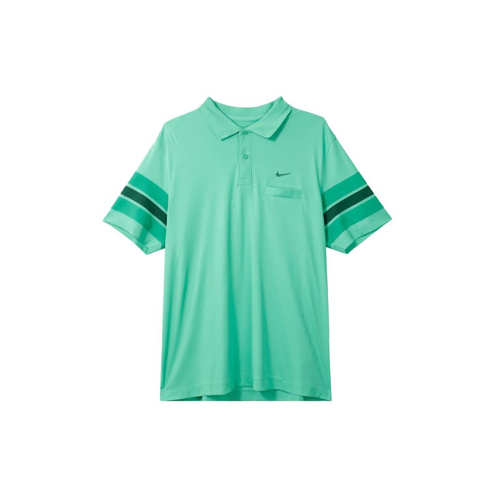 Nike Мужские рубашки-поло Зеленая воротник-поло Умеренная Другое DX9217-363