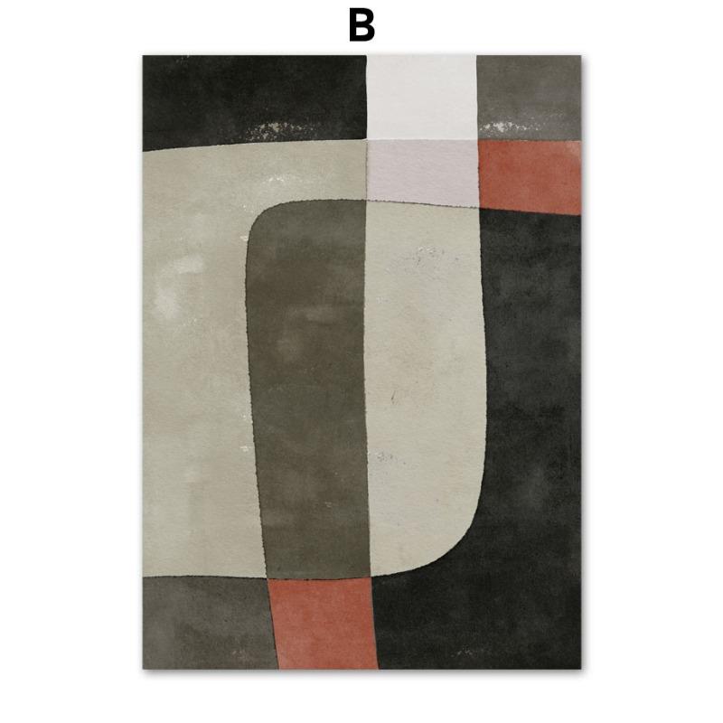 Абстрактный Минимализм Постер Линии Ваза Геометрическое Искусство Постеры и Принты Холст Живопись Скандинавское Настенное Искусство Гостиная Домашнее Украшение