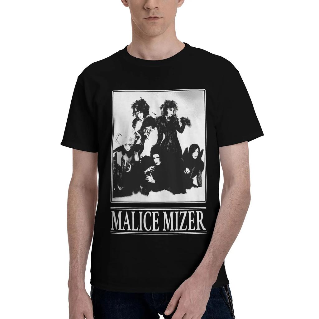 Malice Mizer T Shirt Man Band Music Funny 100% Cotton T Shirts Summer O-Neck Hippie Tees Cheap Oversize Clothes