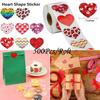 500 шт./рулон в форме сердца наклейки на день святого валентина товары для дня рождения самоклеящиеся этикетки бирки наклейки