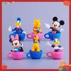 Disney Набор кукол 6 шт. Микки Минни Дональд Дак В комплекте Чашка Высококачественная Подарочная Коробка и Изысканные Мультяшные Украшения