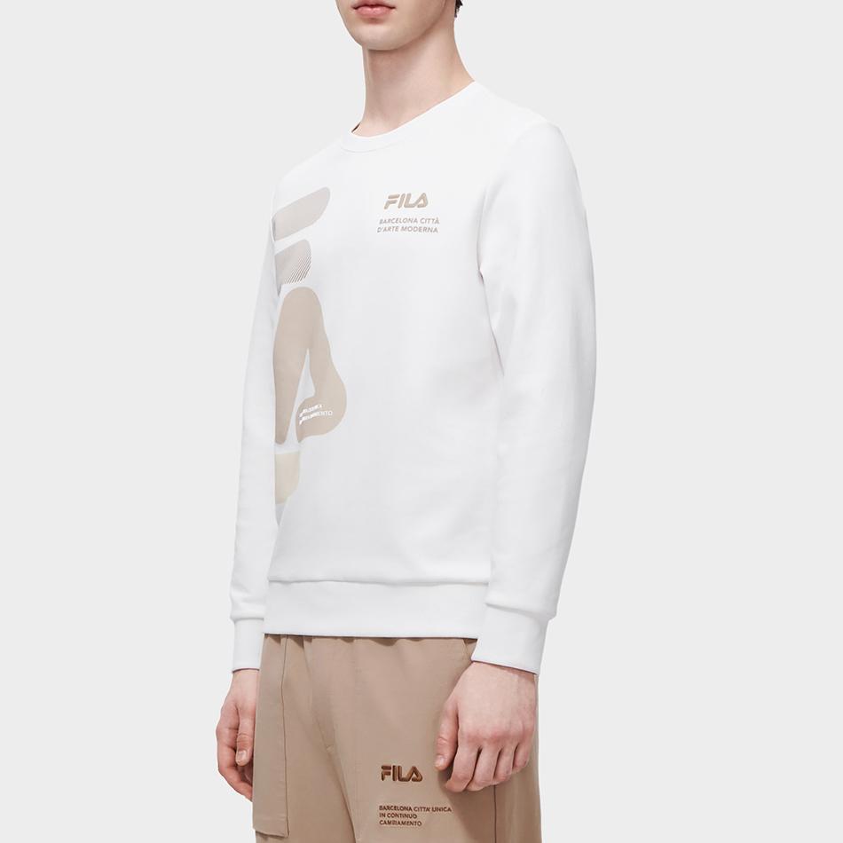 Fila Толстовка мужская Облачно-белая F11M319214F-WT
