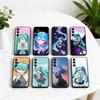 Аниме милый M-MIKU Чехол для телефона для Samsung Galaxy A73, A72, A71, A70, A53, A52, A51, Другие Мягкий черный чехол