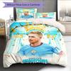 KDB Midfield Legend Bedding Quilt Set Quilt Cover Pillowcase Home Decoration Birthday Gift (1 * duvet cover + 2 * pillowcase, without core)
