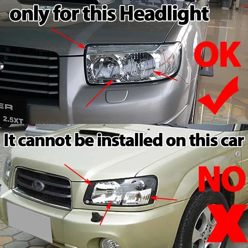 Anti-Yellowing Headlight Cover for Subaru Forester SG Facelift 2006-2008 Transparent PC Material Headlamp Lens Glass Shell