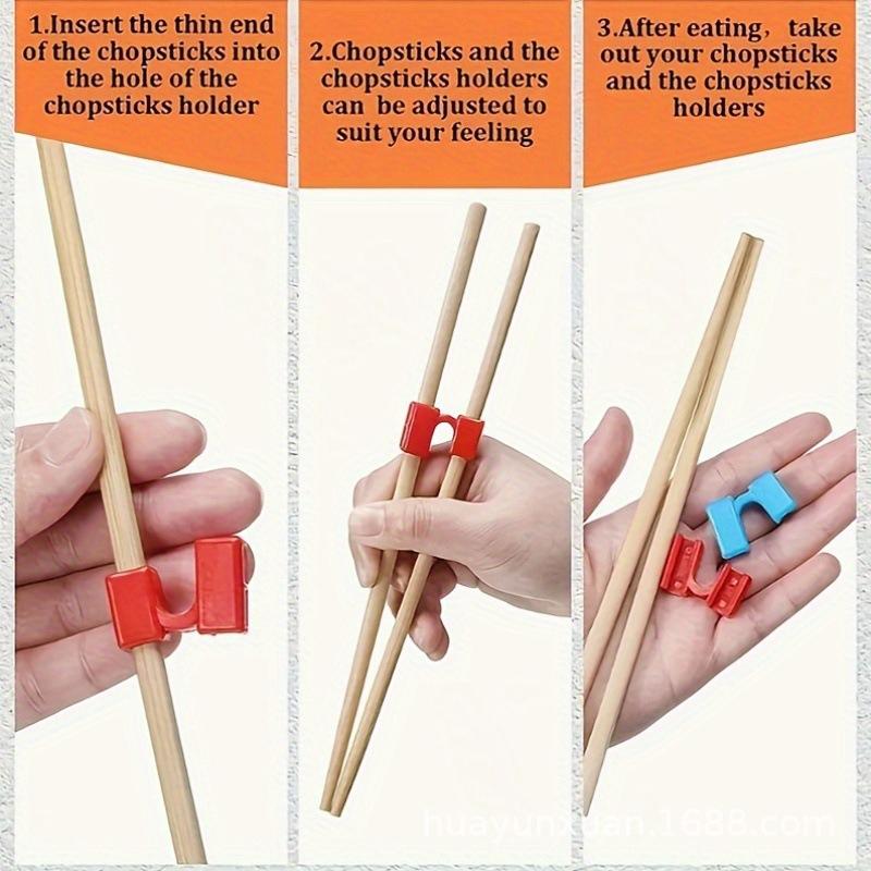 5/6 шт. Многоразовые палочки для еды Тренажеры Помощь для китайских палочек Нескользящие Обучающие палочки для детей Учащийся любого возраста KZ008