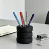 Tire Shaped Pen Holder Fun Desktop Stationery Organizer Space Saving Desk Storage for Home Office School Desk Decoration
