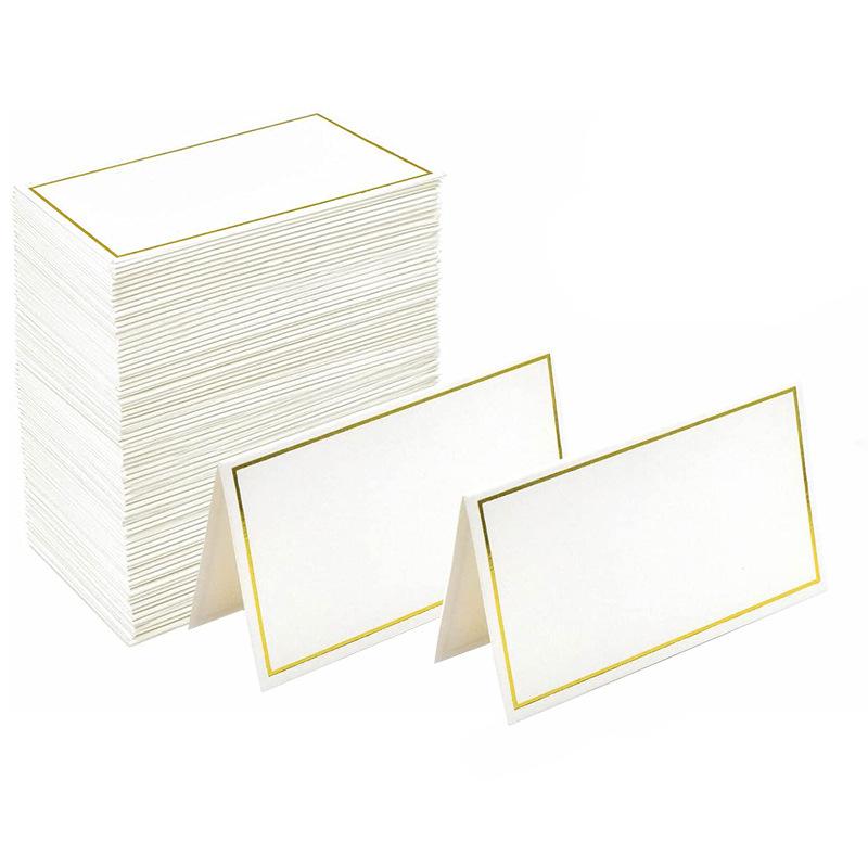 50pcs Gold Foil Table Card Wedding Name Guest Card Seat Name Card