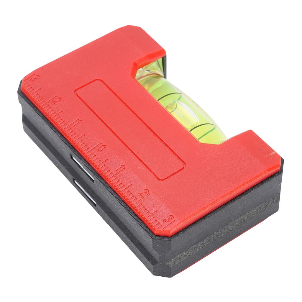 Магнитный уровень Пластиковый большой уровень с пузырьком Измерительный инструмент Шкала 6 см Точность 0,5 мм