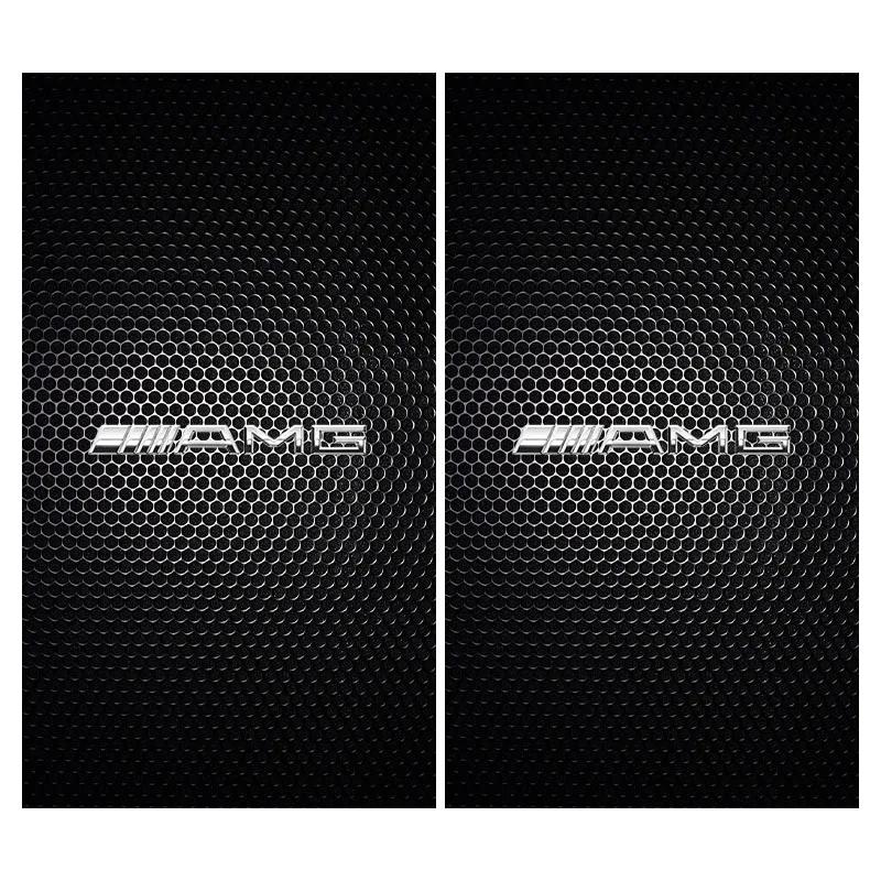 AABIG1 Car Center Pillar Badge Anti-scratch Protector Films Stickers For Mercedes Benz C200 C300 A160 180 B200 W108 W124 W126 E Class