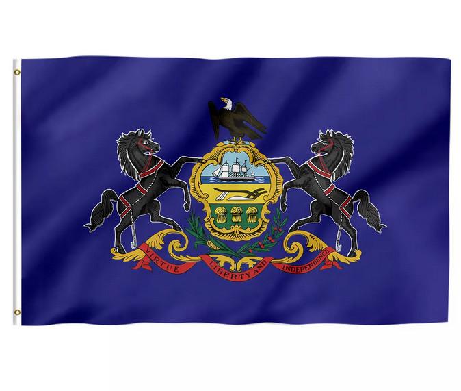 3x5 Pennsylvania Flag 3'x5' House Banner grommets super polyester