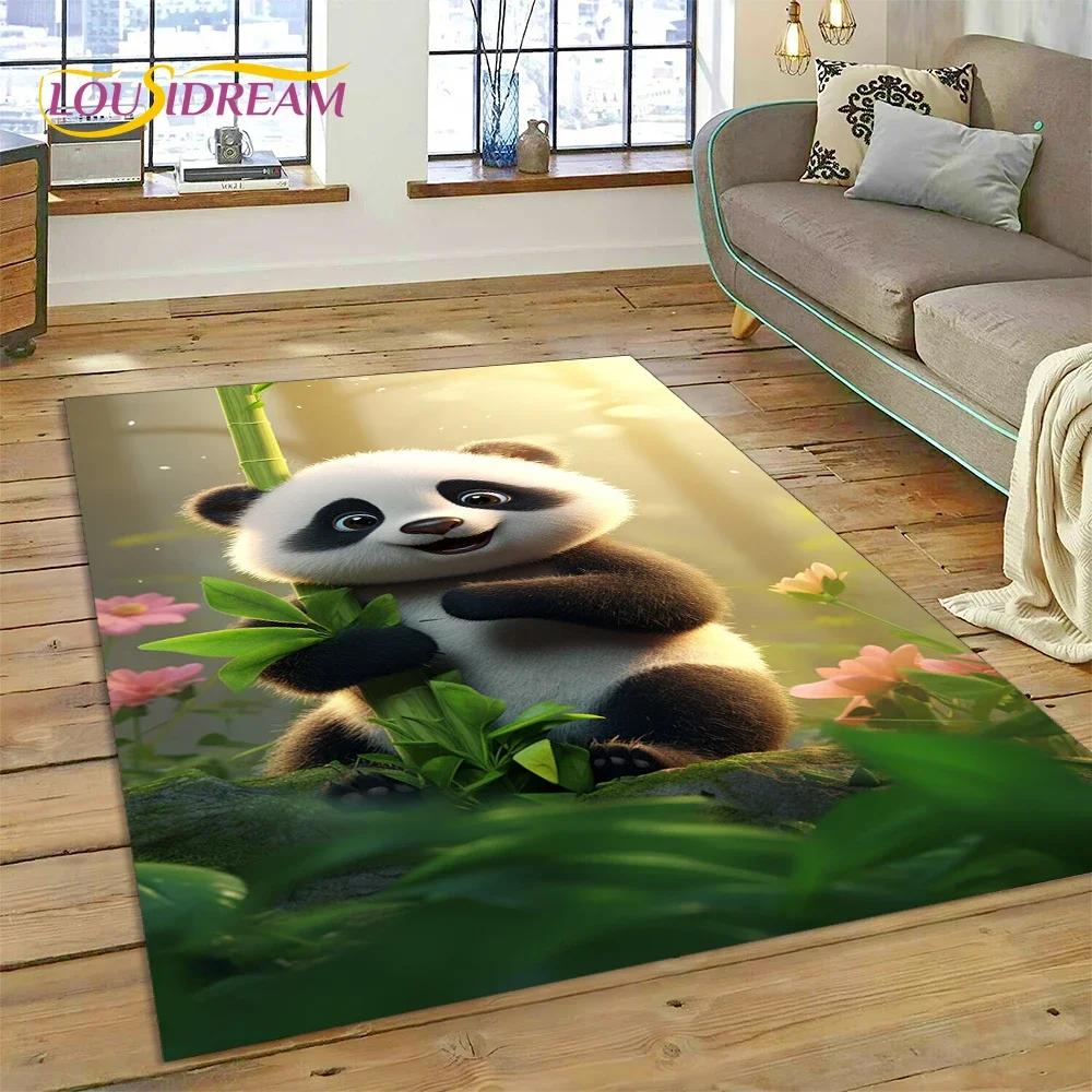 Мультфильм милый панда мечта животное 3D ковер ковер для спальни гостиная домашний диван украшение,детская игра большой декор напольный коврик