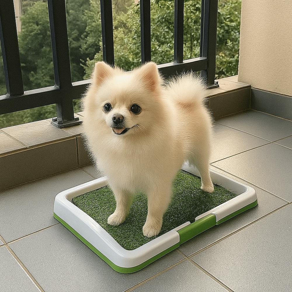 Removable Dog Potty Toilet Anti-Splash Non-slip Urinary Grass Mat Reusable Pads Pet Potty Training Puppy Training