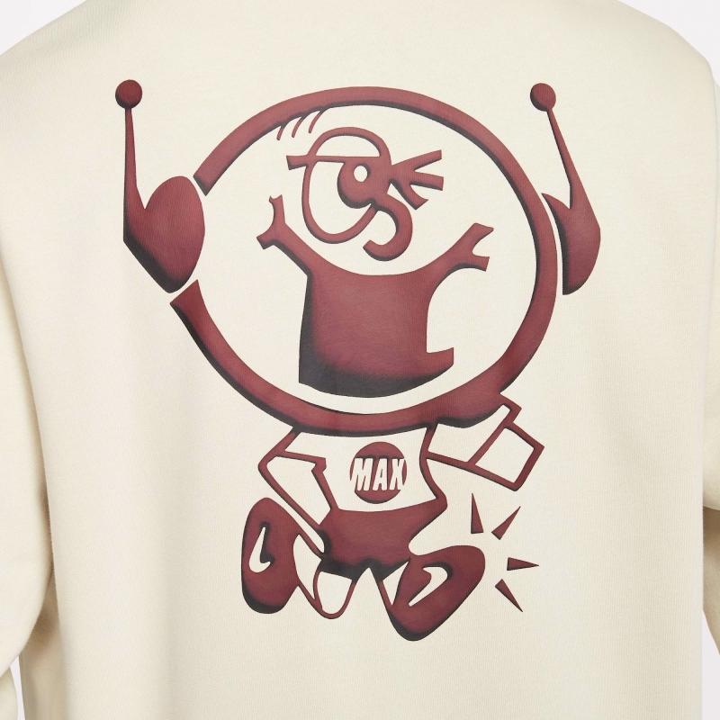Nike Клубный свитер с капюшоном Sports Letter Sweatshirt Мужские толстовки с капюшоном Light-Hakki HQ2970-234