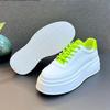 Fashion Man Height Increasing Shoes White Fashion Breathable Thick Soled Flat Shoes Man Trend Versatile Casual Board Shoes Mens 2024 New