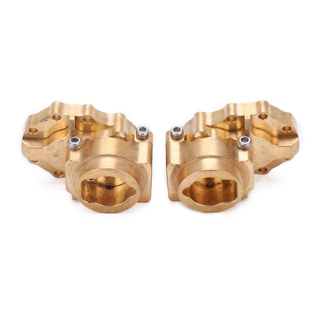 2pcs RC Brass Rear Inner Portal Housing Cover and Portal Drive Axle Mounts for TRX?4 RC Car