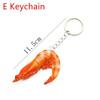 Backpack Ornament Key Ring Food Pendant Simulation PVC Imitation Food Keychain Shrimp Keychain