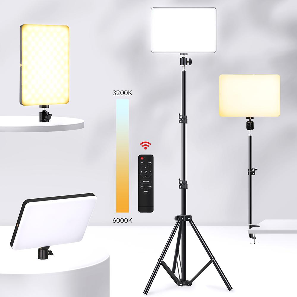LED Video Light Panel Camera Photo Lighting On Camera Light Photo Studio Set With Stand For Live Streaming Youtube Tiktok