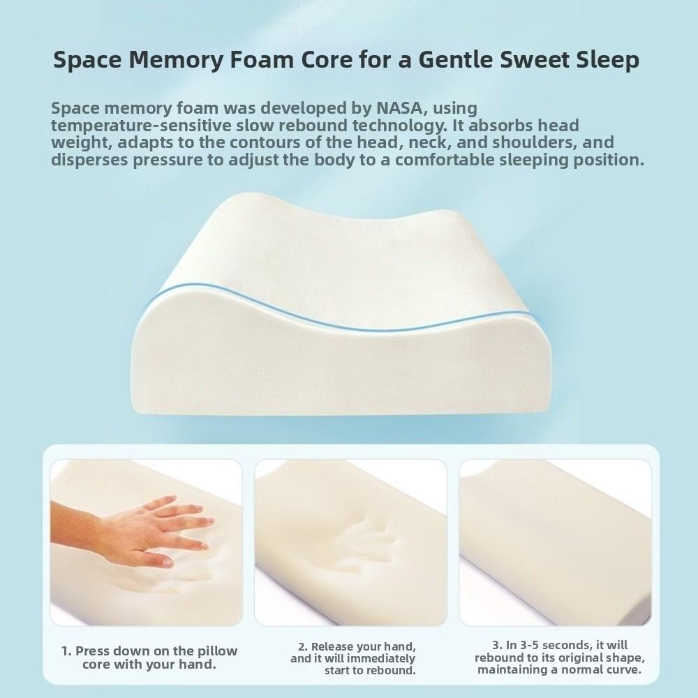 Memory Foam Neck Pillows Breathable Travel Cushion Soft Toddler Pillow Sleep