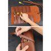 Multi Functional Tool Roll Bag, Leather, Portable, Repair Carpenter, Electrician Bag, Screws, Wrench, Storage, Hardware Tool Kit