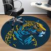 1pc Tiger Print Carpet for Office Non-Slip, Round Carpet, Soft & Comfortable, Carpet for Office, Lightweight Round Floor Mat