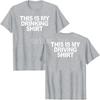This Is My Drinking Shirt and Driving Shirts Funny Quotes T-Shirt Letters Printed Sayings Graphic Tee Tops Short Sleeve Blouses